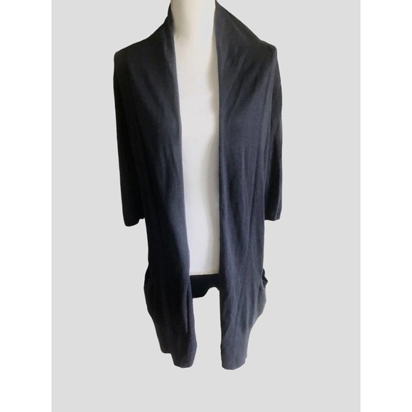 FREE W/PURCH Michael Michael Kors Oversized Half Sleeve Cardigan Sweater Navy XS - Picture 1 of 8